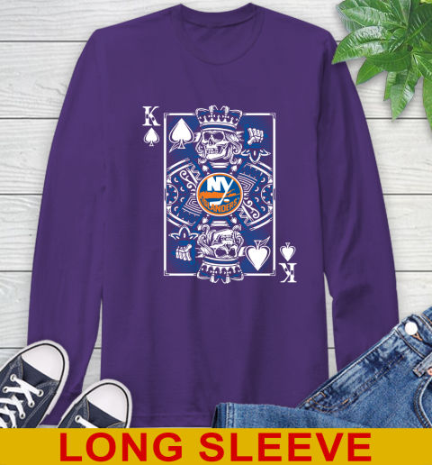 New York Islanders NHL Hockey The King Of Spades Death Cards Shirt Long Sleeve T-Shirt 5