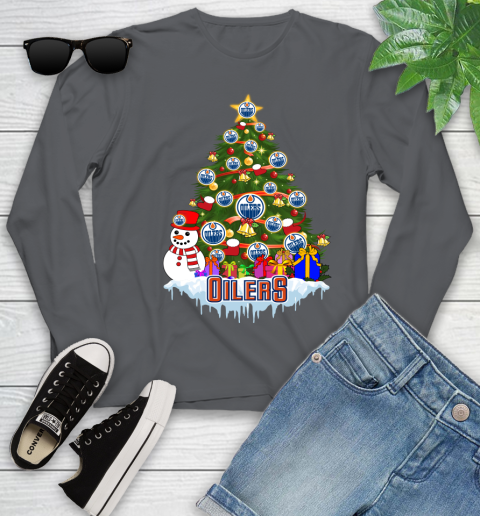 Edmonton Oilers Merry Christmas NHL Hockey Sports Youth Long Sleeve 8