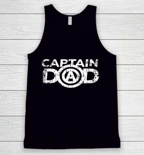 Father's Day Dad's Birthday Gift Captain Dad Tank Top