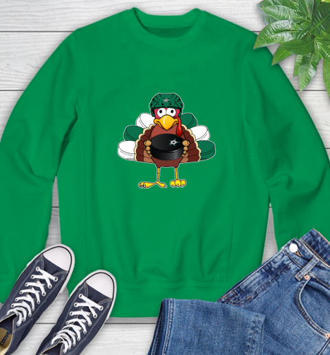Dallas Stars Turkey Thanksgiving Day Sweatshirt 6