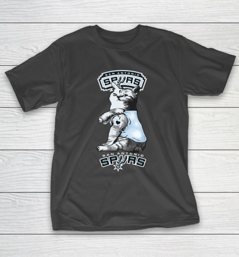 NBA Basketball My Cat Loves San Antonio Spurs T-Shirt