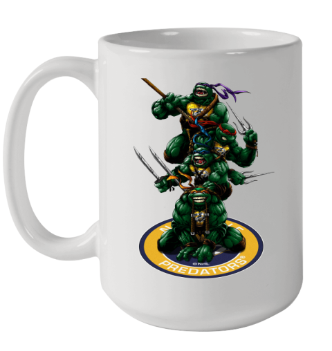 NHL Hockey Nashville Predators Teenage Mutant Ninja Turtles Shirt Ceramic Mug 15oz