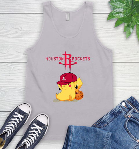 NBA Pikachu Basketball Sports Houston Rockets Tank Top 4