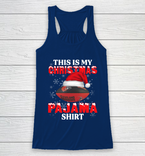 Cleveland Browns This Is My Christmas Pajama Shirt NFL Racerback Tank 6
