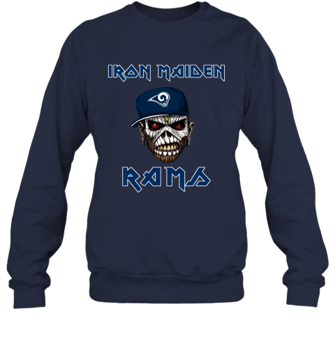 NFL Los Angeles Rams Iron Maiden Rock Band Music Football Sports GTFrCPlC3uN sweatshirt 35 95 151514 front navy