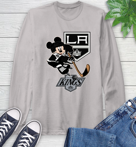 Los Angeles Kings Mickey Mouse Disney Hockey T Shirt Long Sleeve T-Shirt 12