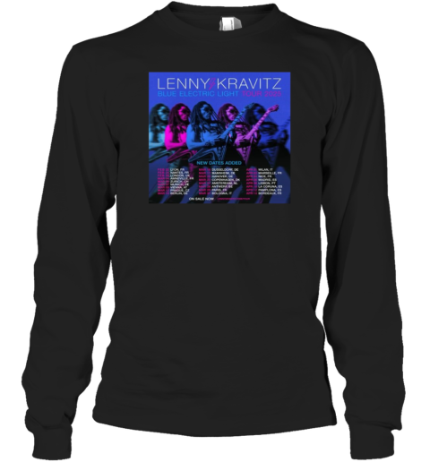 Lenny Kravitz Blue Electric Light 2025 Tour Long Sleeve T-Shirt