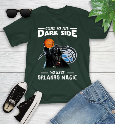 NBA Come To The Dark Side We Have Orlando Magic Star Wars Darth Vader Basketball Youth T-Shirt 5