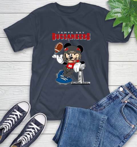 NFL Tampa Bay Buccaneers Mickey Mouse Disney Super Bowl Football T Shirt T-Shirt 4