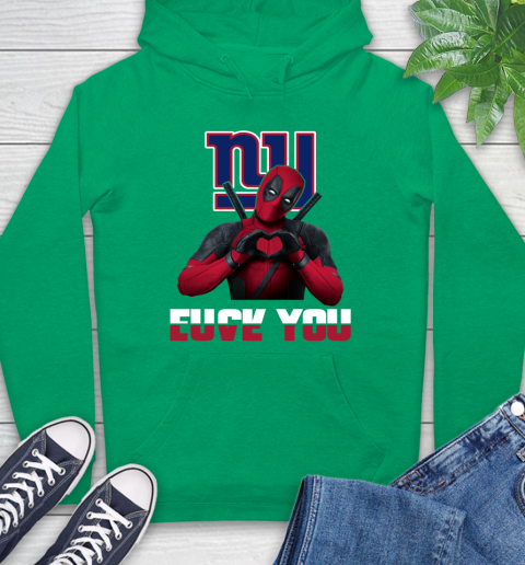 NHL New York Giants Deadpool Love You Fuck You Football Sports Hoodie 8