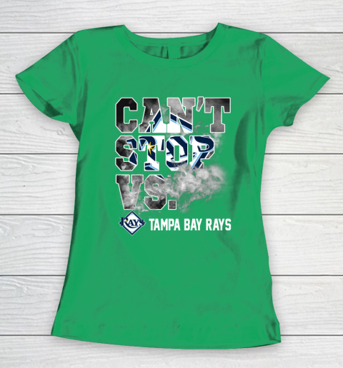 MLB Tampa Bay Rays Baseball Can't Stop Vs Rays Women's T-Shirt 5