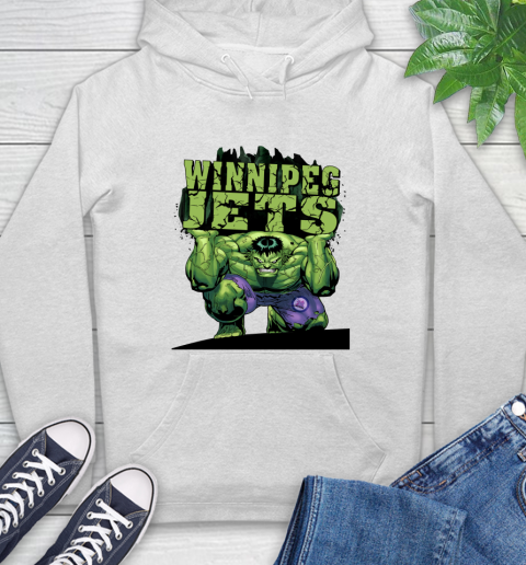 Winnipeg Jets NHL Hockey Incredible Hulk Marvel Avengers Sports Hoodie