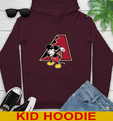 Arizona Diamondbacks MLB Baseball Dabbing Mickey Disney Sports Youth Hoodie 8 Arizona Diamondbacks MLB Baseball Dabbing Mickey Disney Sports Youth Hoodie - Image 8