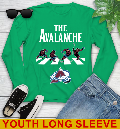 NHL Hockey Colorado Avalanche The Beatles Rock Band Shirt Youth Long Sleeve 7