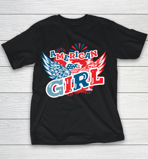 4th Of July American Girl, Fourth Of July Youth T-Shirt