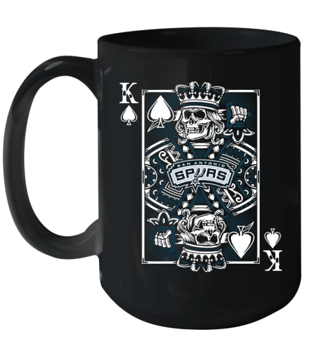 San Antonio Spurs NBA Basketball The King Of Spades Death Cards Shirt Ceramic Mug 15oz