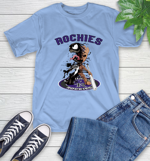MLB Colorado Rockies Baseball Venom Groot Guardians Of The Galaxy T-Shirt 11