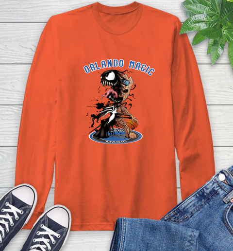 NBA Orlando Magic Basketball Venom Groot Guardians Of The Galaxy Long Sleeve T-Shirt 5