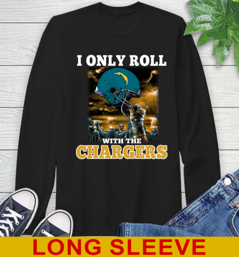 Los Angeles Chargers NFL Football I Only Roll With My Team Sports Long Sleeve T-Shirt