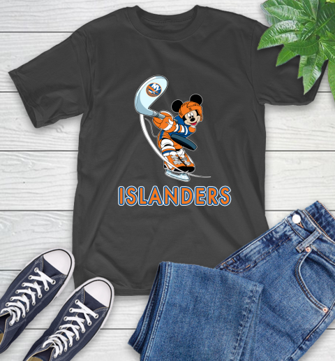 NHL Hockey New York Islanders Cheerful Mickey Mouse Shirt T Shirt
