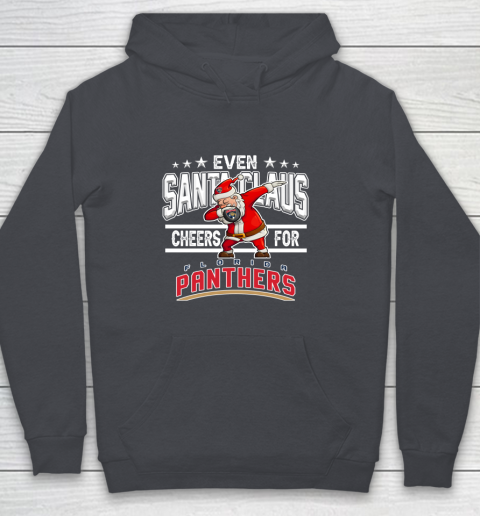 Florida Panthers Even Santa Claus Cheers For Christmas NHL Youth Hoodie 5