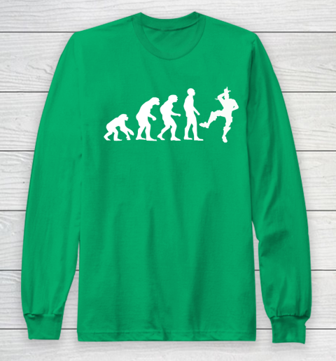 Fortnite Tshirt Human Evolution Take That L Emote Dance Long Sleeve T-Shirt 4
