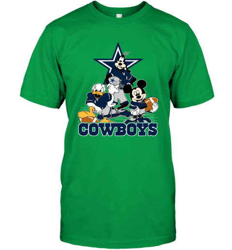 NFL Dallas Cowboys Mickey Mouse Donald Duck Goofy Football T Shirt -  Rookbrand