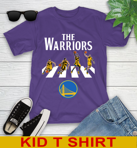 NBA Basketball Golden State Warriors The Beatles Rock Band Shirt Youth T-Shirt 3