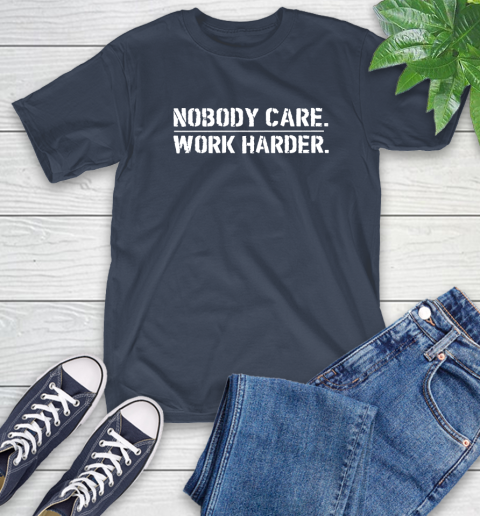 Lamar Jackson Nobody Cares Work Harder T-Shirt 3