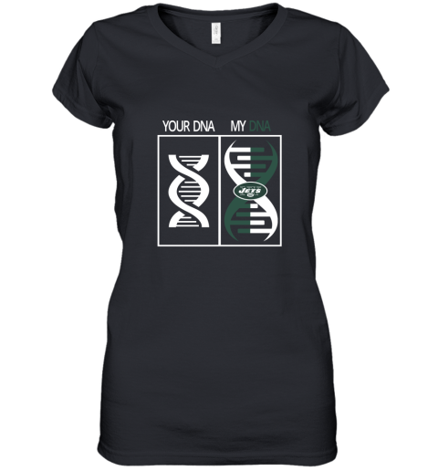 My DNA Is The New York Jets Football NFL Women's V-Neck T-Shirt