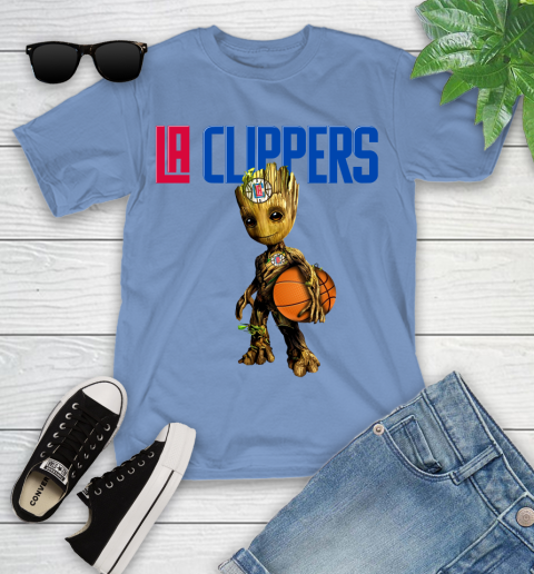 LA Clippers NBA Basketball Groot Marvel Guardians Of The Galaxy Youth T-Shirt 12 LA Clippers NBA Basketball Groot Marvel Guardians Of The Galaxy Youth T-Shirt - Image 12