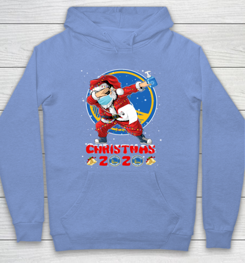 Golden State Warriors Funny Santa Claus Dabbing Christmas 2020 NBA Hoodie 8