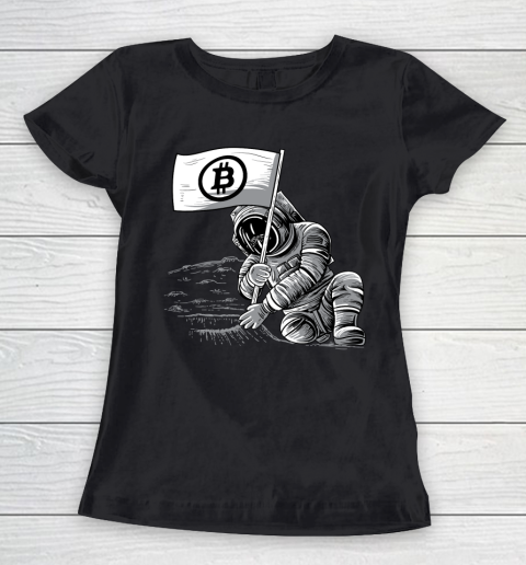 Bitcoin BTC Crypto Shirt cryptocurrency miner moon Women's T-Shirt