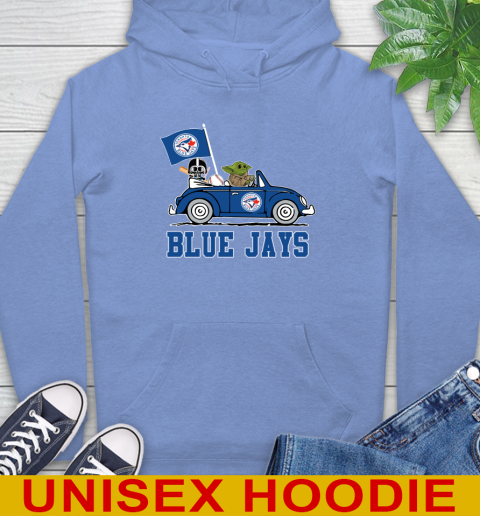 MLB Baseball Toronto Blue Jays Darth Vader Baby Yoda Driving Star Wars Shirt Hoodie 11