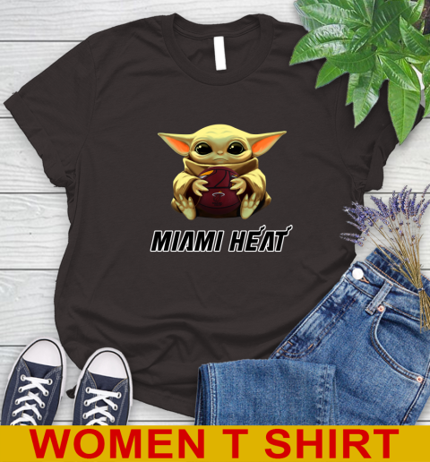 NBA Basketball Miami Heat Star Wars Baby Yoda Shirt 96