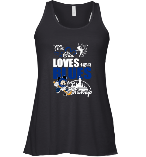 This Girl Love Her St. Louis Blues And Mickey Disney Racerback Tank
