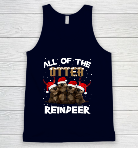 All Of Otter Reindeer Christmas Pajamas Tshirt Xmas Tank Top 2