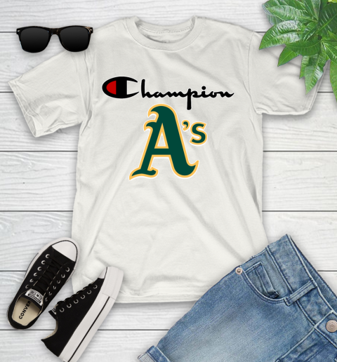 MLB Baseball Oakland Athletics Champion Shirt Youth T-Shirt