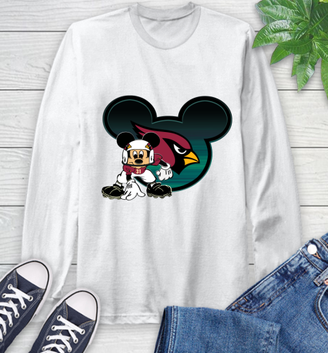 NFL Arizona Cardinals Mickey Mouse Disney Football T Shirt Long Sleeve T-Shirt