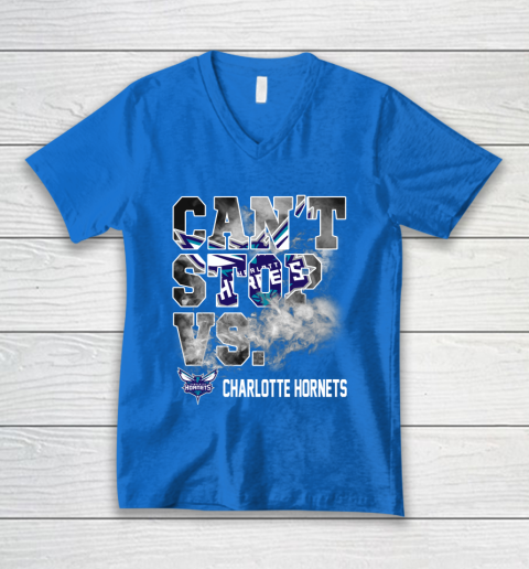 NBA Charlotte Hornets Basketball Can't Stop Vs V-Neck T-Shirt 5
