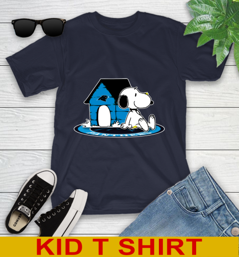 NFL Football Carolina Panthers Snoopy The Peanuts Movie Shirt Youth T-Shirt 3