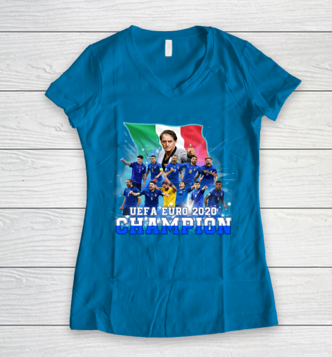 Italy European Champions 2020 Team Women's V-Neck T-Shirt 5