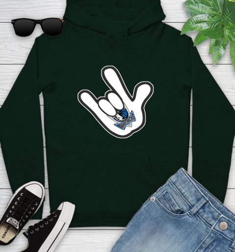 Dallas Mavericks NBA Basketball Mickey Rock Hand Disney Youth Hoodie 13