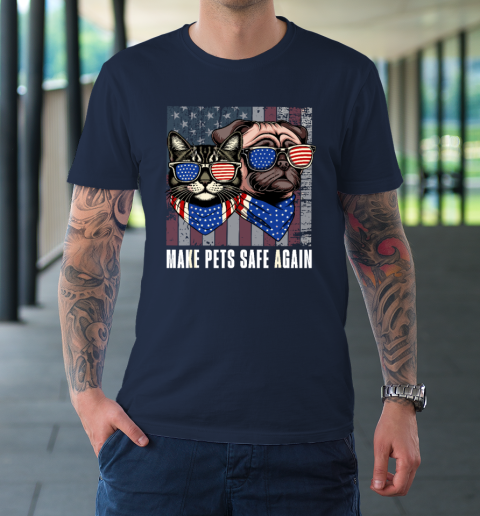 Make Pets Safe Again Trump Harris Debate Eating The Dogs Cat T-Shirt 2