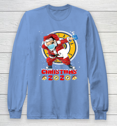 Indiana Pacers Funny Santa Claus Dabbing Christmas 2020 NBA Long Sleeve T-Shirt 8