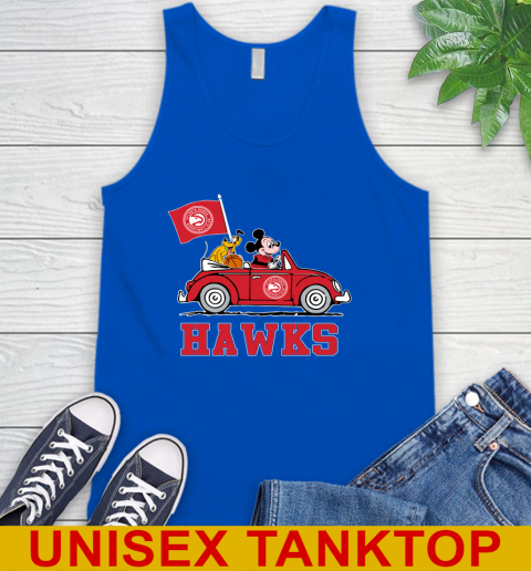 NBA Basketball Atlanta Hawks Pluto Mickey Driving Disney Shirt Tank Top 5