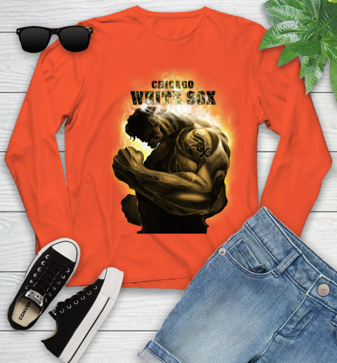 Chicago White Sox MLB Baseball Hulk Marvel Avengers Sports Youth Long Sleeve 3