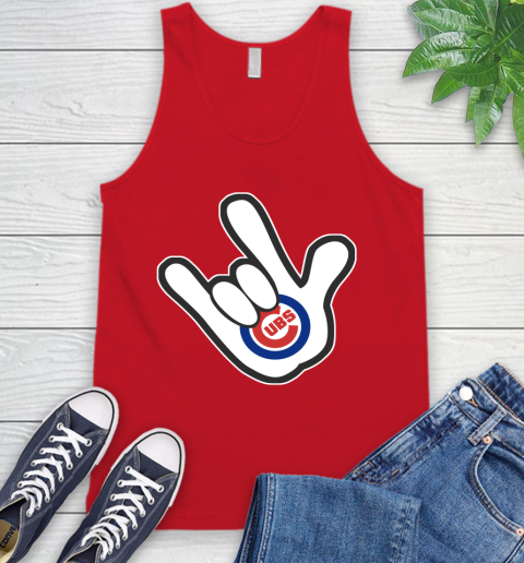 Chicago Cubs MLB Baseball Mickey Rock Hand Disney Tank Top 6