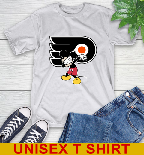 Philadelphia Flyers NHL Hockey Dabbing Mickey Disney Sports T-Shirt 12