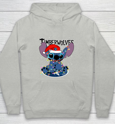 Minnesota Timberwolves NBA noel stitch Basketball Christmas Youth Hoodie